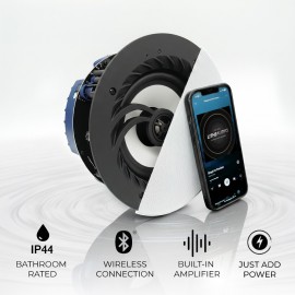 Lithe Audio 6,5" Bluetooth 5 IP44 Banyo Tavan Hoparlörü (Tek Adet) Lithe Audio 6,5" Bluetooth 5 IP44 Banyo Tavan Hoparlörü (Tek Adet)